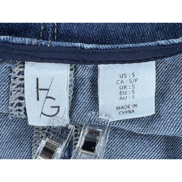 Happily Grey High Roller Denim Jumpsuit Overalls Women's S Blue Boho Farm Chore - Picture 3 of 9